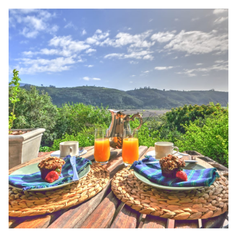Red door cottage breakfast with a view
